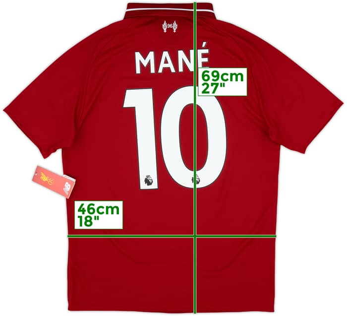 2018-19 Liverpool Home Shirt Mane #10 (S)