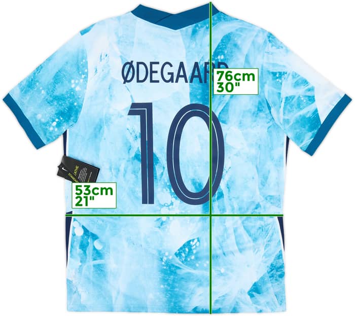 2020-22 Norway Away Shirt Odegaard #10 (L)