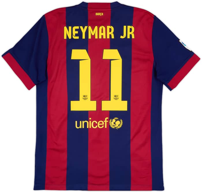 2014-15 Barcelona Home Shirt Neymar Jr #11 - 6/10 - (L)