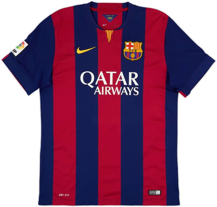 2014-15 Barcelona Home Shirt Neymar Jr #11 - 6/10 - (L)