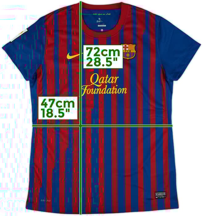 2011-12 Barcelona Home Shirt - 8/10 - (Women's M)
