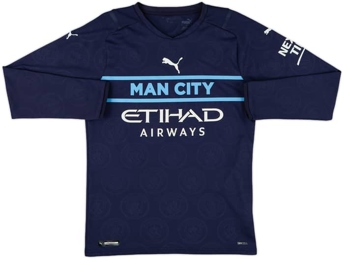 2021-22 Manchester City Third L/S Shirt Foden #47 - 9/10 - (S)