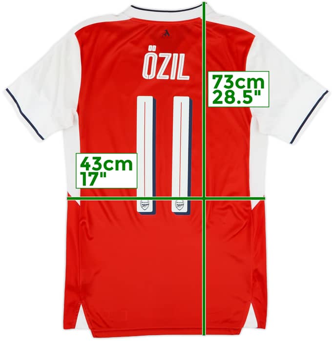 2016-17 Arsenal Home Shirt Ozil #11 - 9/10 - (XS)