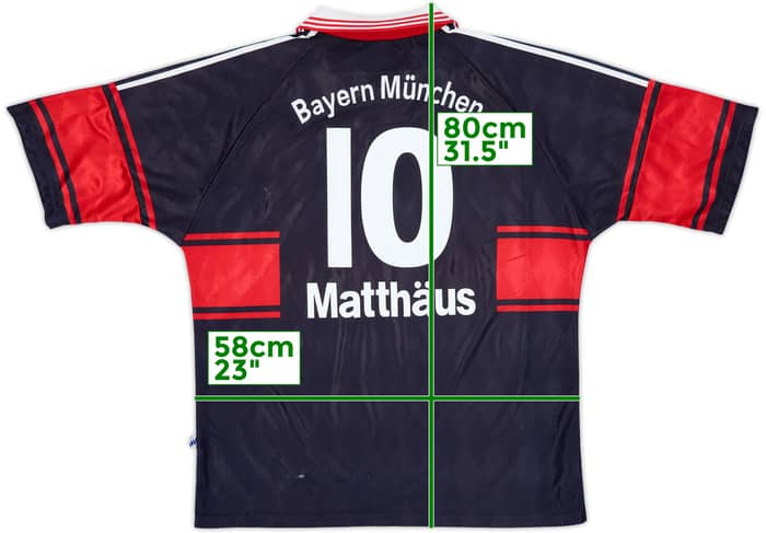 1997-99 Bayern Munich Home Shirt Matthaus #10 - 6/10 - (XL)