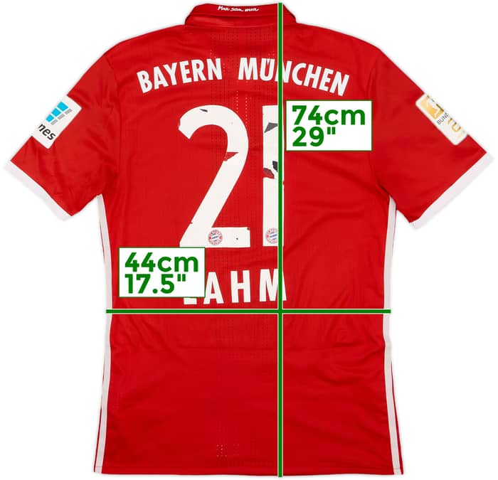2016-17 Bayern Munich Authentic Home Shirt Lahm #21 - 5/10 - (M)