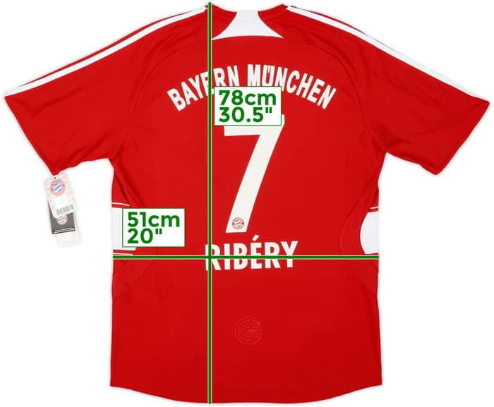 2008-09 Bayern Munich Home Shirt Ribery #7 (M)
