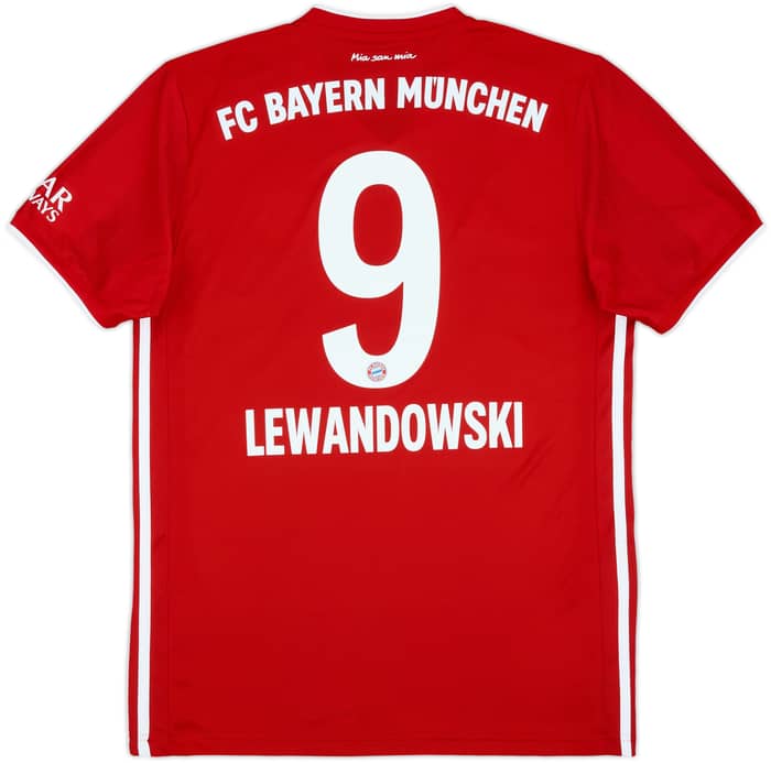 2020-21 Bayern Munich Home Shirt Lewandowski #9 - 9/10 - (M)