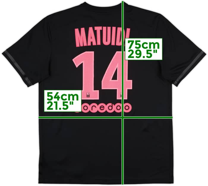 2015-16 Paris Saint-Germain Third Shirt Matuidi #14 - 9/10 - (L)