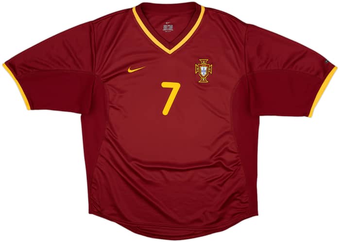 2000-02 Portugal Home Shirt Figo #7 - 9/10 - (M)