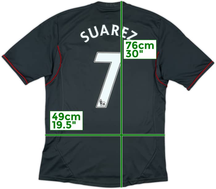 2011-12 Liverpool Away Shirt Suarez #7 - 8/10 - (M)