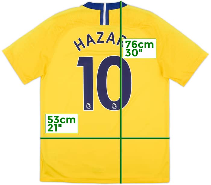 2018-19 Chelsea Away Shirt Hazard #10 - 8/10 - (L)