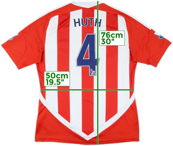 2011-12 Stoke City Home Shirt Huth #4 - 5/10 - (L)