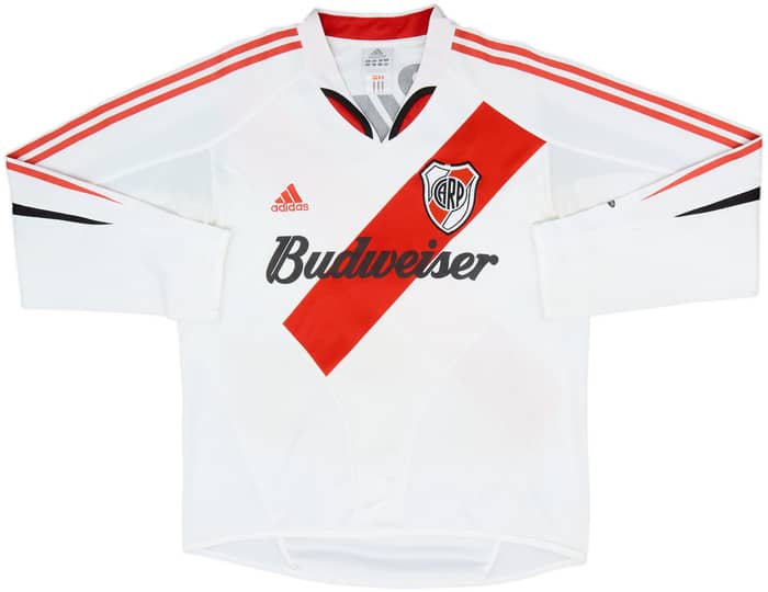 2004-05 River Plate Home L/S Shirt Gonzalez #8 - 6/10 - (S)