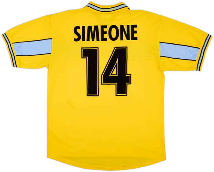 1999-00 Lazio Third Shirt Simeone #14 - 8/10 - (L)