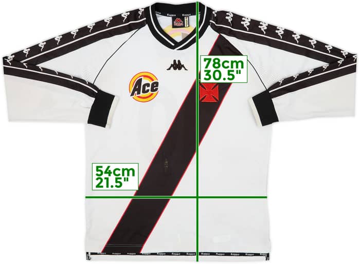 1999 Vasco da Gama Away L/S Shirt #10 - 4/10 - (L)