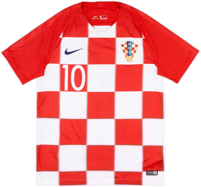 2018-19 Croatia Home Shirt Modric #10 - 6/10 - (M)