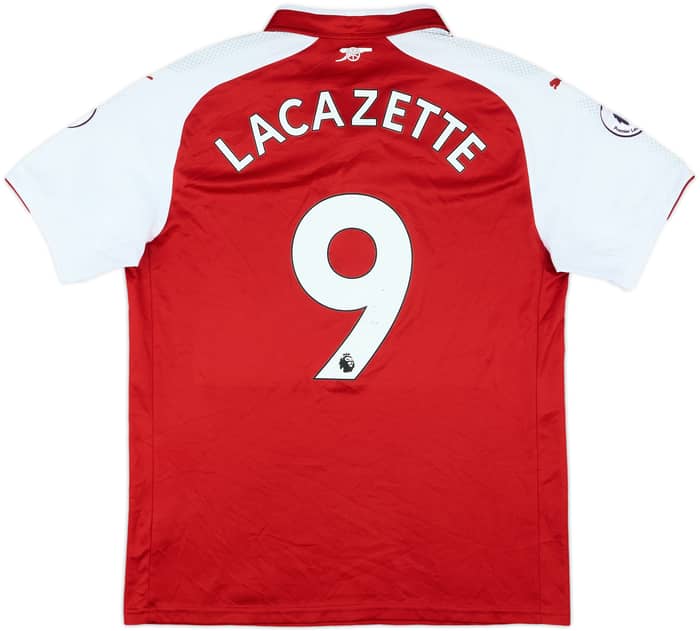 2017-18 Arsenal Home Shirt Lacazette #9 - 7/10 - (L)
