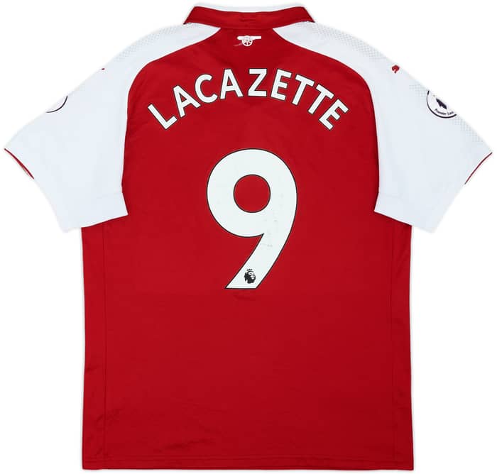 2017-18 Arsenal Home Shirt Lacazette #9 - 7/10 - (L)