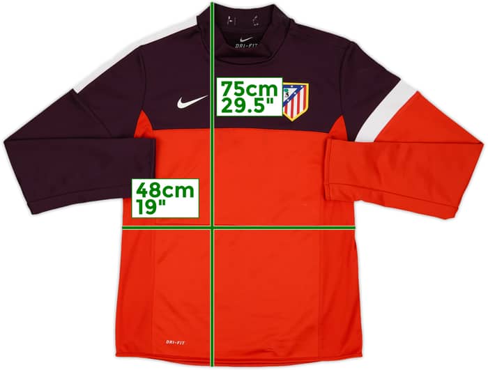 2012-13 Atletico Madrid Nike Drill Top - 5/10 - (M)