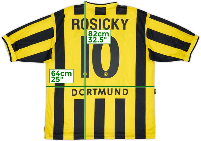 2000-02 Borussia Dortmund Home Shirt Rosicky #10 - 6/10 - (XXL)
