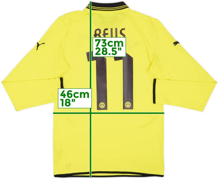 2012-13 Borussia Dortmund Home L/S Shirt Reus #11 - 6/10 - (S)