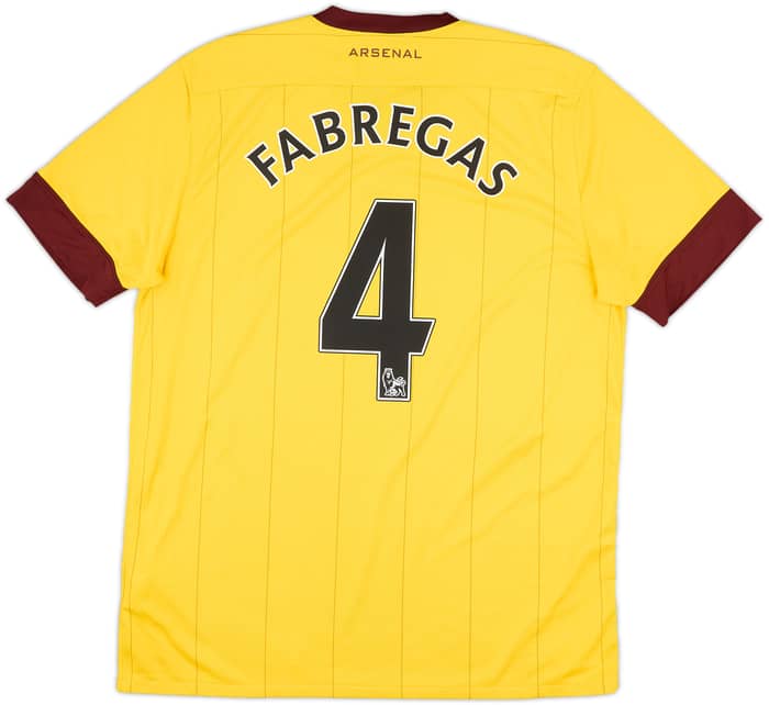 2010-13 Arsenal Away Shirt Fabregas #4 - 9/10 - (L)