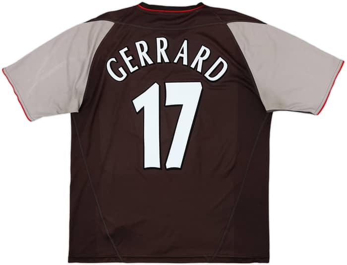 2002-04 Liverpool Away Shirt Gerrard #17 - 5/10 - (XL)