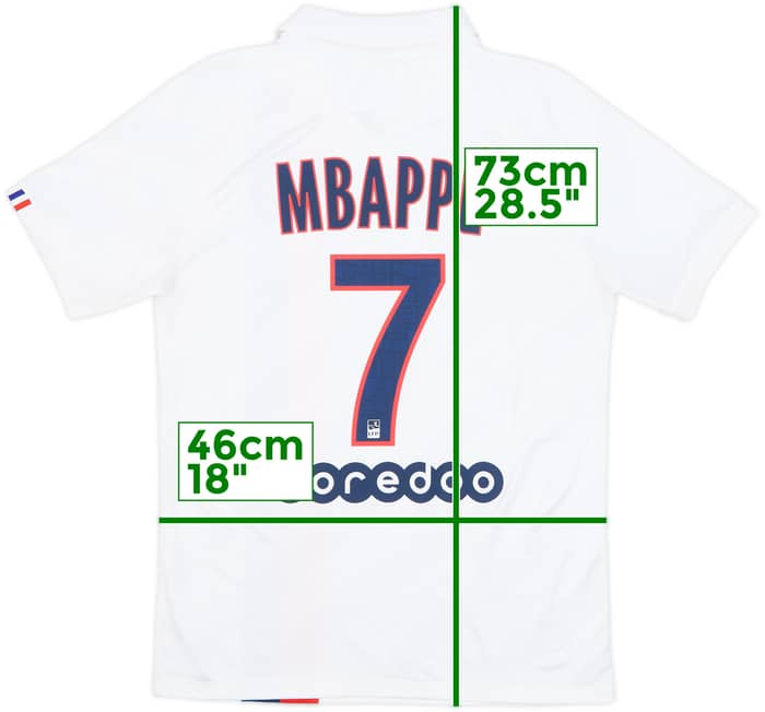 2019-20 Paris Saint-Germain Third Shirt Mbappe #7 - 8/10 - (S)