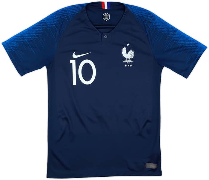 2018 France Home Shirt Mbappe #10 - 8/10 - (S)
