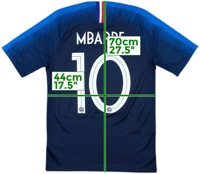2018 France Home Shirt Mbappe #10 - 8/10 - (S)