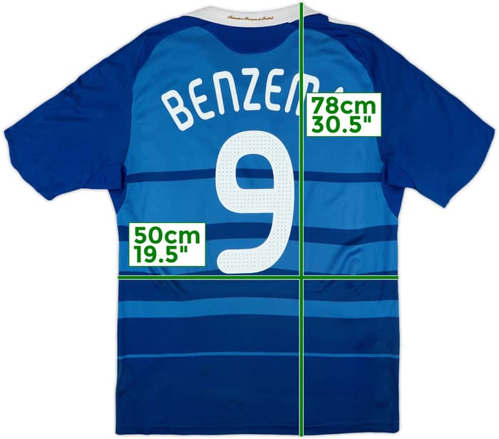 2008-09 France Home Shirt Benzema #9 - 7/10 - (L)
