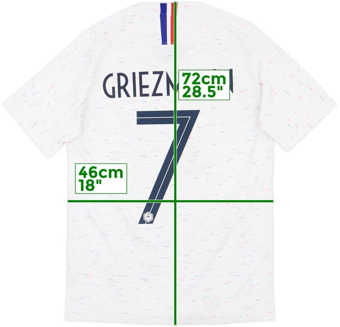 2018 France Away Shirt Griezmann #7 - 8/10 - (S)