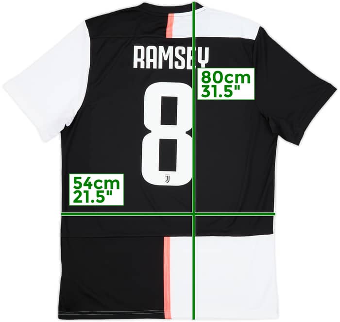 2019-20 Juventus Home Shirt Ramsey #8 - 8/10 - (L)