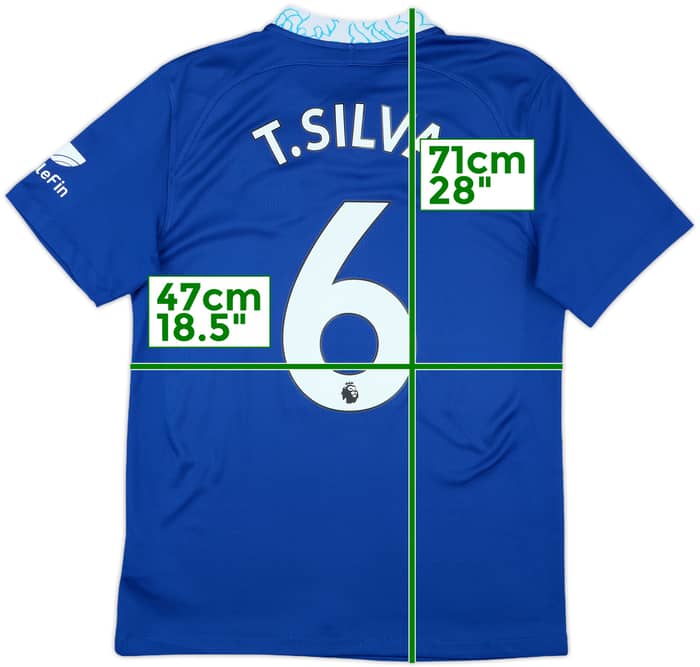 2022-23 Chelsea Home Shirt T.Silva #6 - 8/10 - (S)