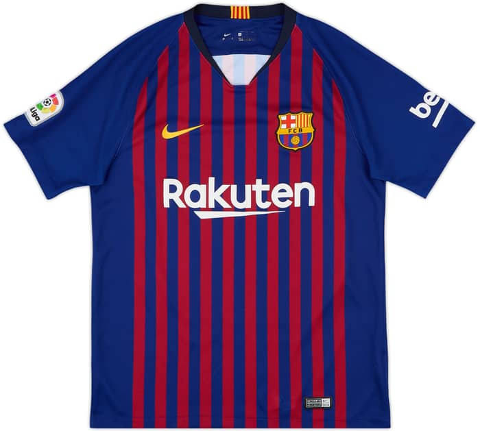 2018-19 Barcelona Home Shirt Messi #10 - 9/10 - (M)