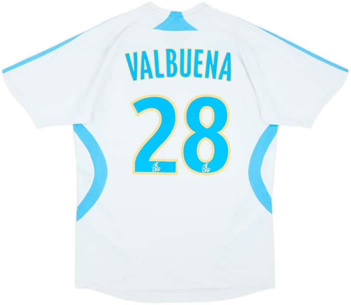 2007-08 Olympique Marseille Home Shirt Valbuena #28 - 7/10 - (XL.Boys)