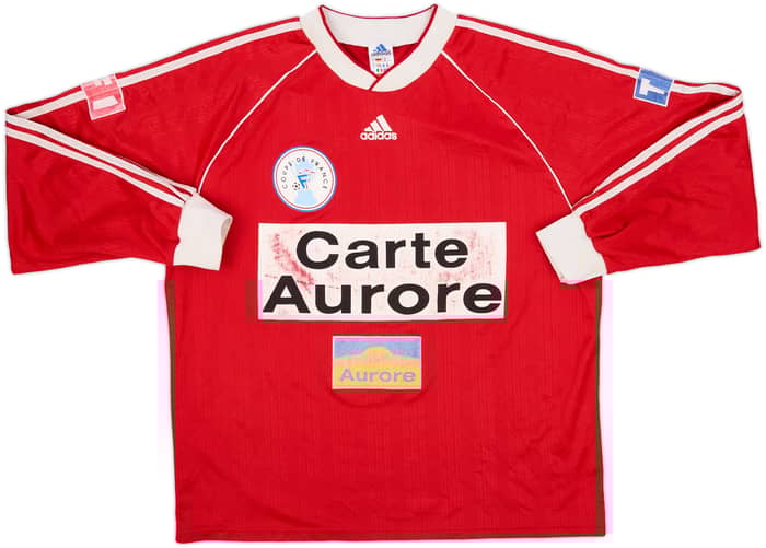 1999-00 Coupe de France Home L/S Shirt #9 - 7/10 - (XL)