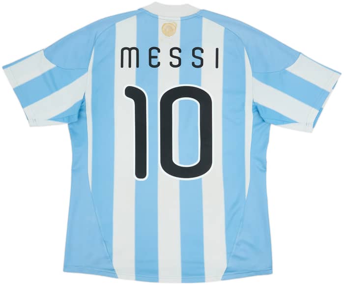 2010-11 Argentina Home Shirt Messi #10 - 5/10 - (L)