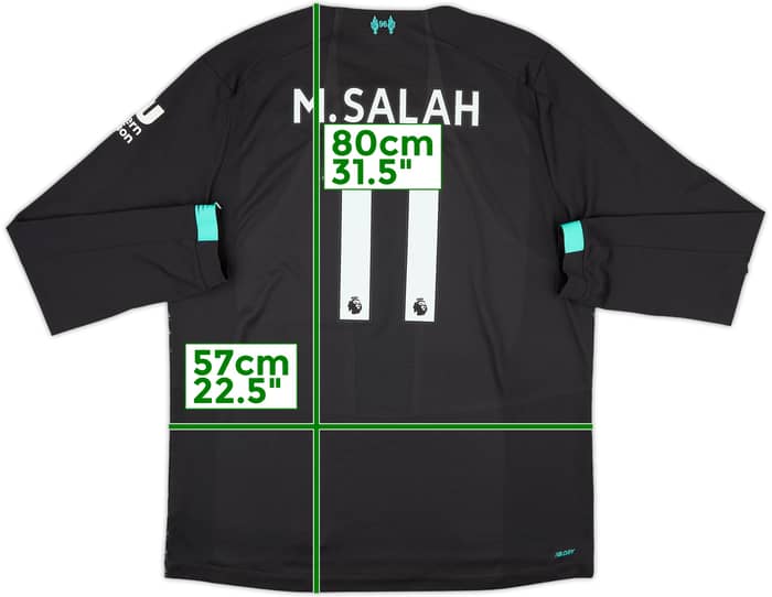 2019-20 Liverpool Third L/S Shirt M.Salah #11 - 8/10 - (XL)