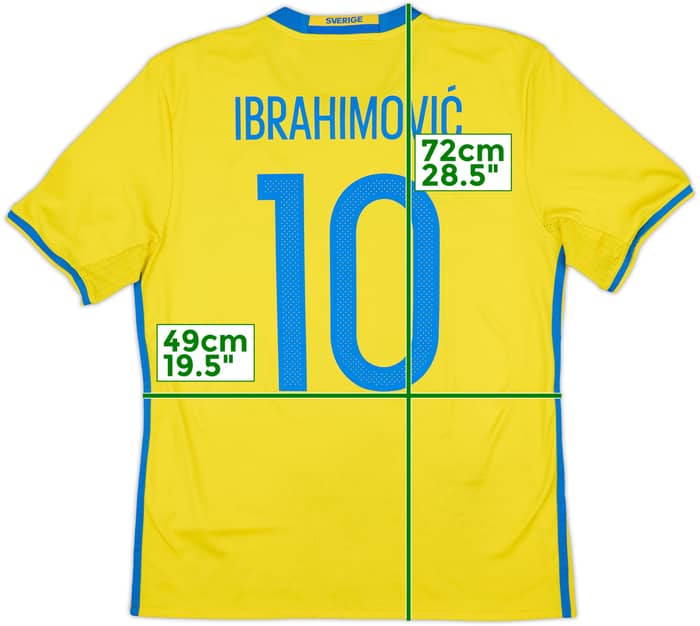 2016-17 Suecia Camiseta Local Ibrahimovic #10 - 6/10 - (M)