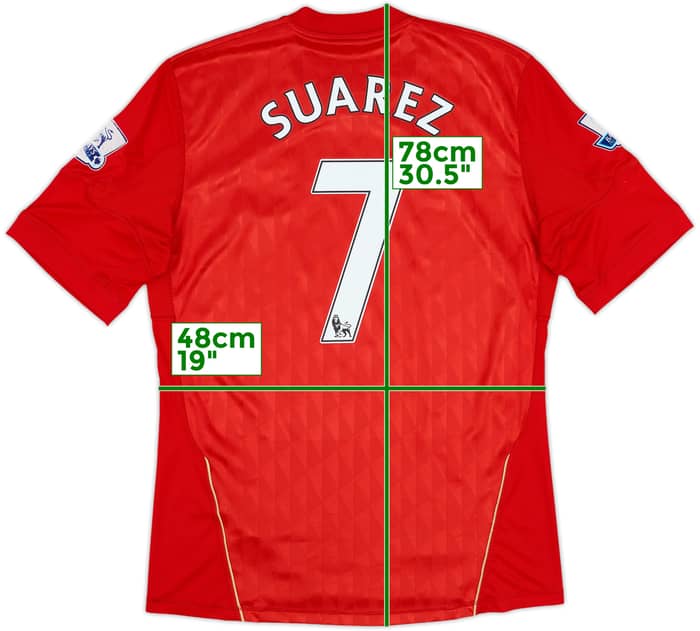 2010-12 Liverpool Home Shirt Suarez #7 - 7/10 - (M)