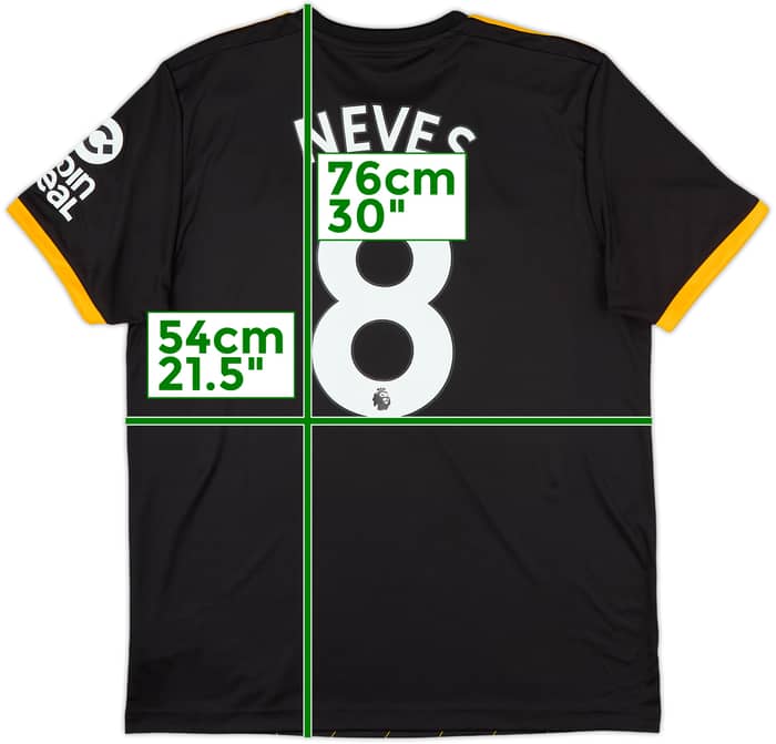 2019-20 Wolves Away Shirt Neves #8 - 9/10 - (L)