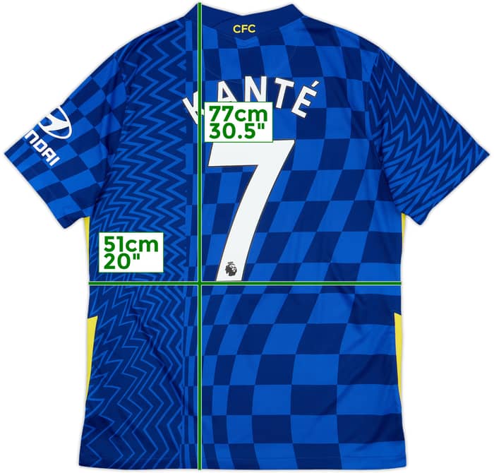2021-22 Chelsea Home Shirt Kante #7 - 10/10 - (L)