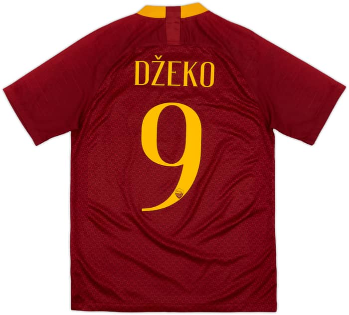 2018-19 Roma Home Shirt Dzeko #9 - 8/10 - (S)