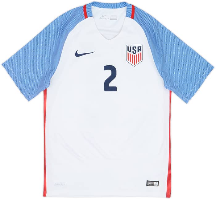 2016-17 USA Home Shirt Yedlin #2 - 7/10 - (S)