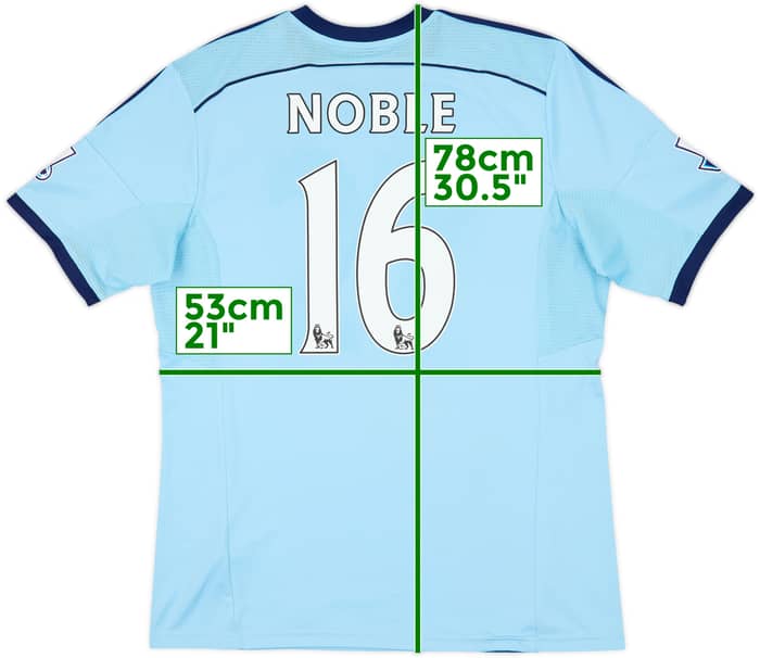 2014-15 West Ham Away Shirt Noble #16 - 6/10 - (L)