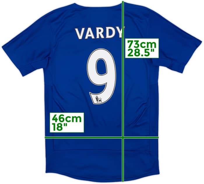 2015-16 Leicester Home Shirt Vardy #9 - 10/10 - (S)