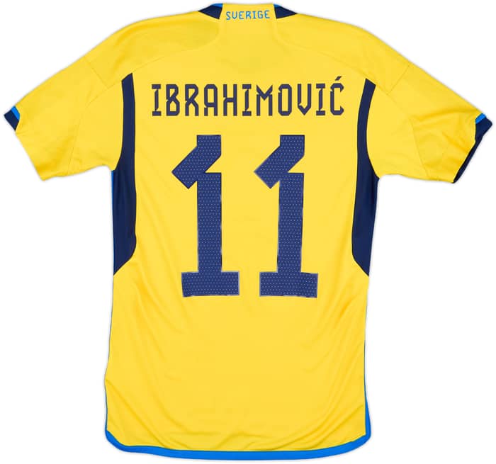 2022-23 Sweden Home Shirt Ibrahimovic #11 - 9/10 - (XS)