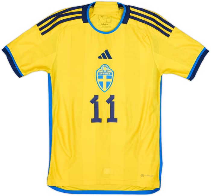 2022-23 Sweden Home Shirt Ibrahimovic #11 - 9/10 - (XS)