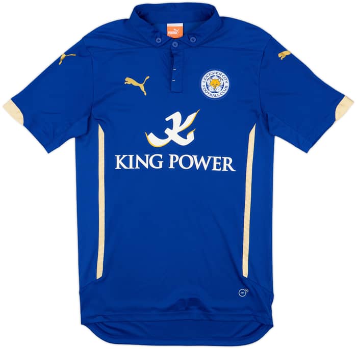 2014-15 Leicester Home Shirt Vardy #9 - 9/10 - (S)